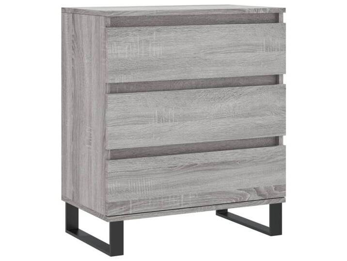 furnicato Sideboard Grau Sonoma 60x35x70 cm Holzwerkstoff (1 St), grau von OTTO