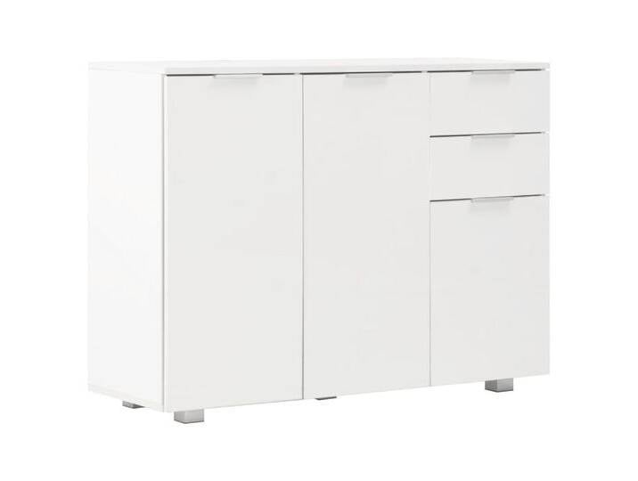 furnicato Sideboard Hochglanz-Weiß 107x35x80,5 cm (1 St), weiß von OTTO