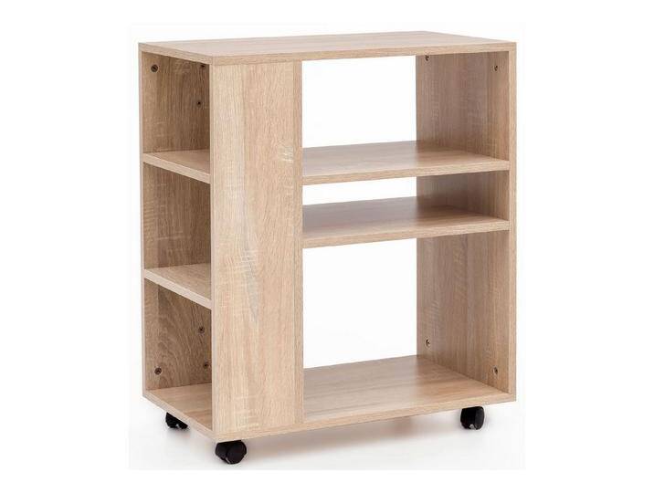 furnicato Regal WL5.695 Sonoma 60x35x75 cm Regalwagen mit Rollen Holz, Schmales, braun von OTTO