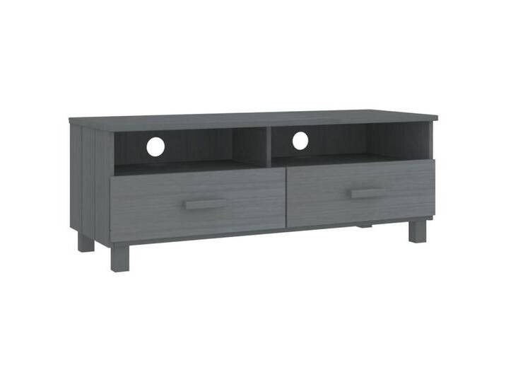 furnicato TV-Schrank HAMAR Dunkelgrau 106x40x40 cm Massivholz Kiefer (1-St), grau von OTTO