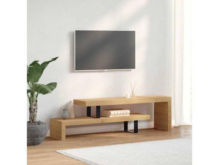 furnicato TV-Schrank TV-Lowboard Massivholz (1-St), braun von OTTO