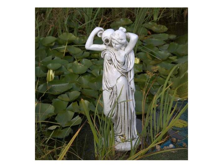 gartendekoparadies.de Gartenfigur Frauen-Statue mit Wasserkrug, Steinfigur, H. 76 cm, 29 kg, Frostsicher, grau von OTTO