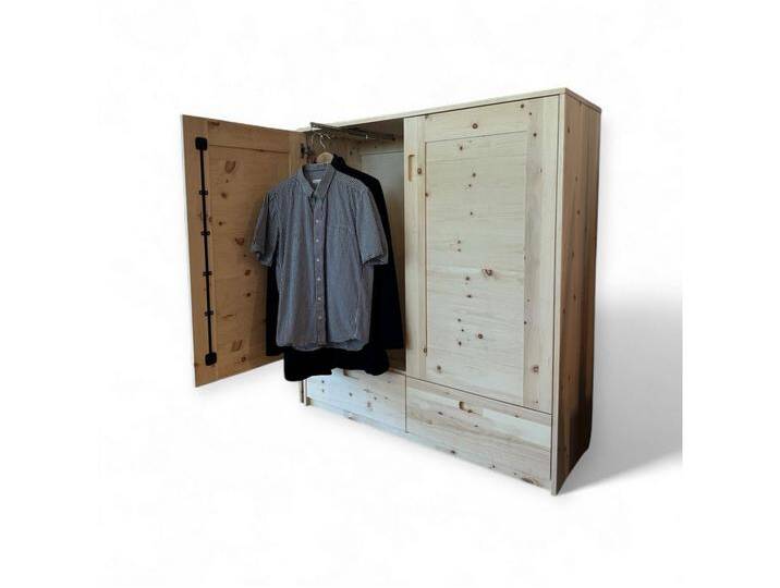 geborgenschlafen Wäscheschrank aus Zirbenholz, Massivholz Highboard – fertig montiert Handgefertigt in Deutschland - Soft‑Close-Schubkästen & Türen von OTTO