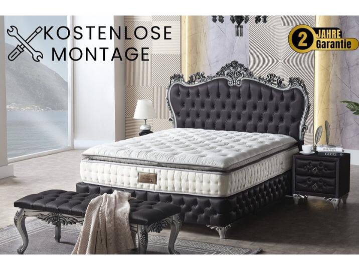 gowoll Boxspringbett 160 x 200 inkl. Matratze mit Topper Boxspringbett Rixoss Doppelbett (Stauraumbett), 32 cm Höhe Taschenfederkernmatratze H3 Hartegrad Polsterbett von OTTO
