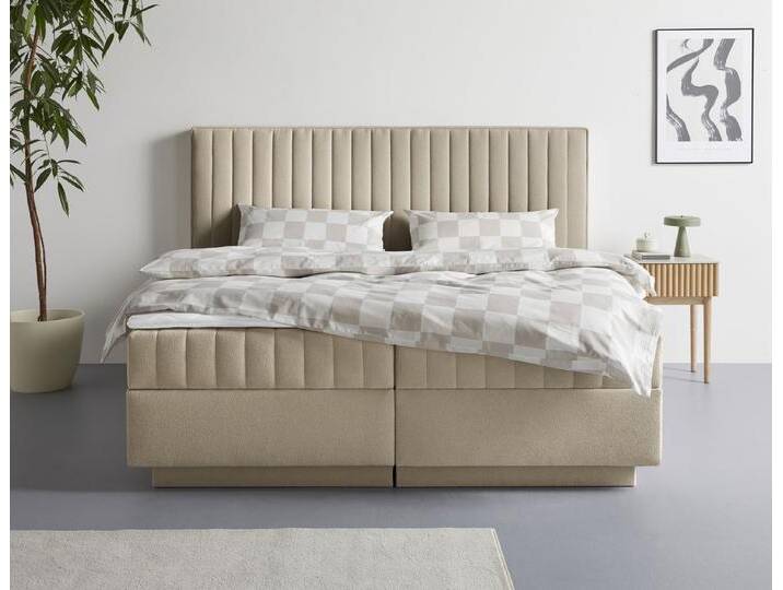 homsy by Ana Johnson Boxbett Moonio inkl. Bettkasten, erhältlich in verschiedenen Breiten und Härtegraden, beige, Tonnentaschen-Federkernmatratze homsy by Ana Johnson Boxbett Moonio inkl. Bettkasten, erhältlich in verschiedenen Breiten und Härtegraden, beige, Tonnentaschen-Federkernmatratze von OTTO
