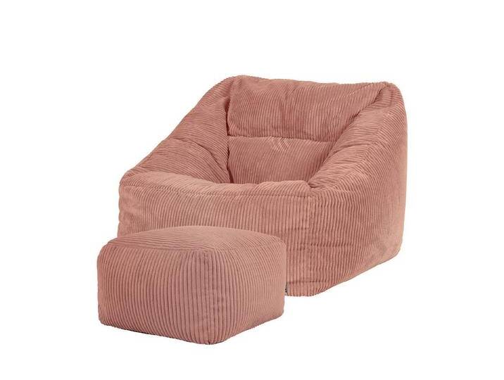 icon Sitzsack Riesen Sessel aus Cord Flauschig „Natalia mit Hocker (Spar-Set, 1 x Sitzsack-Sessel, 1 x Fußhocker), Sitzsack XXL, Made in Germany, für Erwachsene & Kinder, für Wohnzimmer von OTTO
