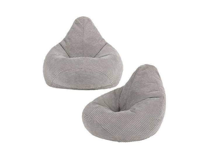 icon Sitzsack 2er Set Sitzsack Sessel aus Cord Flauschig für Kinder „Dalton\ , 69x59x65cm, Made in Germany, für Kinderzimmer, grau, hellgrau icon Sitzsack 2er Set Sitzsack Sessel aus Cord Flauschig für Kinder „Dalton\ , 69x59x65cm, Made in Germany, für Kinderzimmer, grau, hellgrau von OTTO