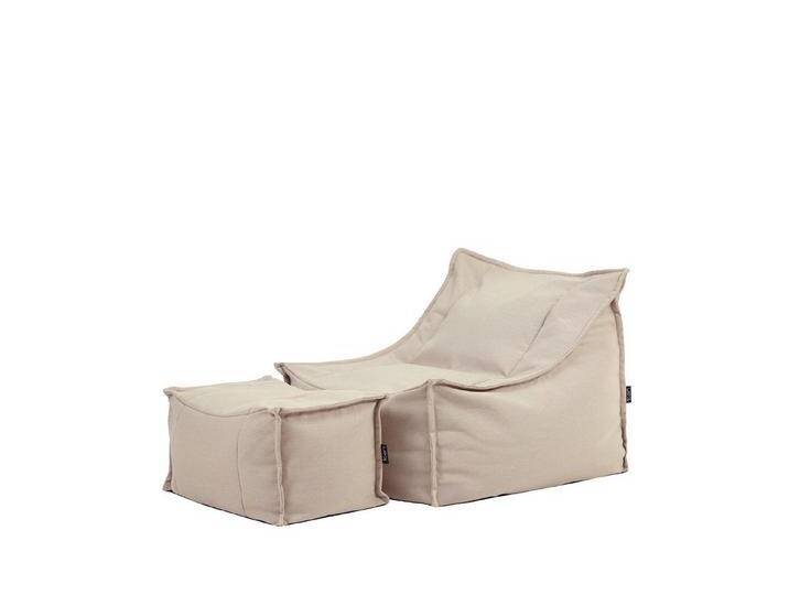 icon Sitzsack Erwachsene Sessel und Fußhocker aus Olefin für den Außenbereich „Alto (Spar-Set, 1 x Sitzsack-Sessel, 1 x Fußhocker), Sitzsack XXL, Made in Germany, für Erwachsene & Kinder, mit Füllung von OTTO