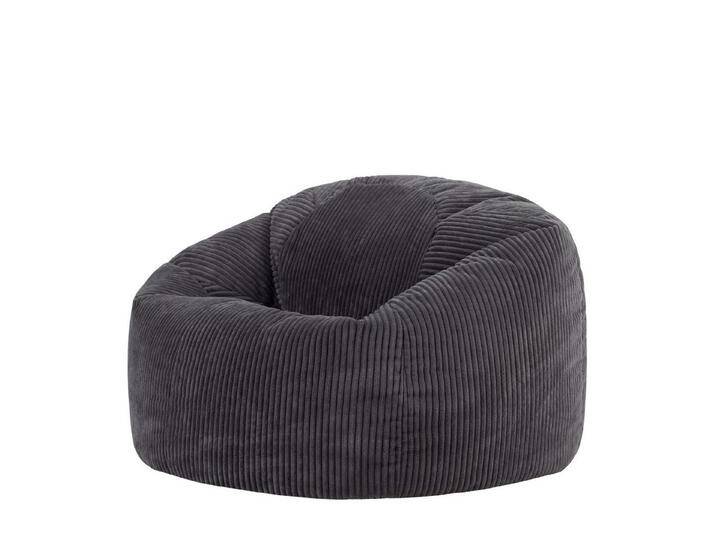 icon Sitzsack Erwachsene XXL aus Cord „Kingston“, Sitzsack XXL, Made in Germany, für Erwachsene & Kinder, für Wohnzimmer, grau, hellgrau von OTTO