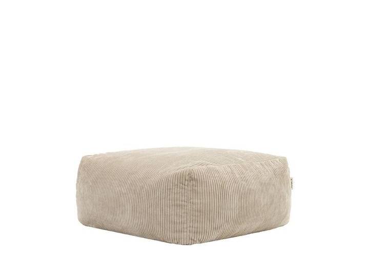 icon Sitzsack Modulares Hocker aus Cord Flauschig „Zen“, Schaumstoff Füllung, für Wohnzimmer, für Schlafzimmer, beige, beige von OTTO