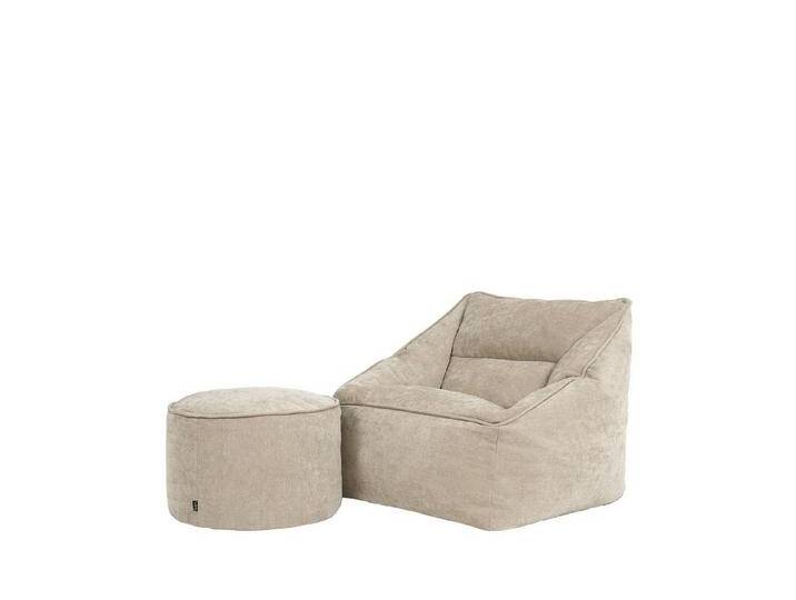 icon Sitzsack Riesen Sessel XXL aus Chenille „Natalia mit Sitzpouf (Spar-Set, 1 x Sitzsack-Sessel, 1 x Fußhocker), Sitzsack XXL, Made in Germany, für Erwachsene & Kinder, für Wohnzimmer von OTTO