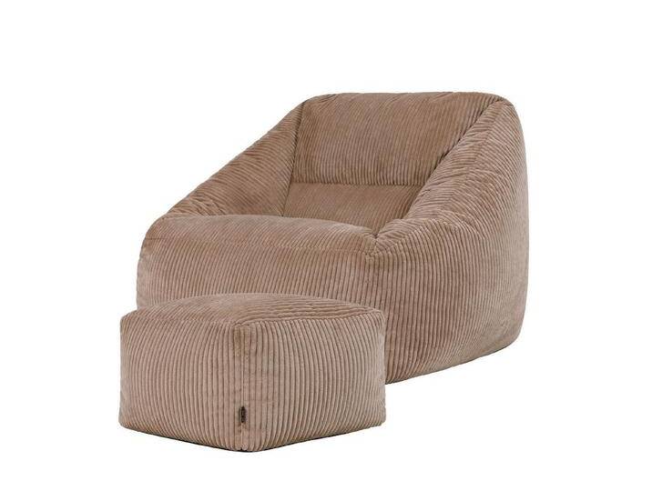 icon Sitzsack Riesen Sessel aus Cord Flauschig „Natalia mit Hocker (Spar-Set, 1 x Sitzsack-Sessel, 1 x Fußhocker), Sitzsack XXL, Made in Germany, für Erwachsene & Kinder, für Wohnzimmer von OTTO