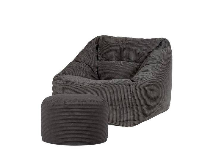 icon Sitzsack Riesen Sitzsack Sessel XXL aus Cord Flauschig „Natalia\ mit Sitzpouf, XXL Sitzsack, Made in Germany, für Erwachsene & Kinder, für Wohnzimmer von OTTO