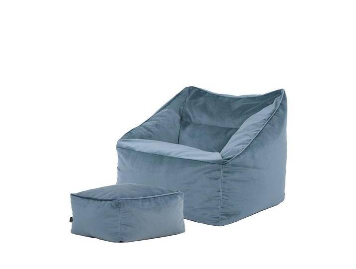 icon Sitzsack Riesen Sitzsack Sessel XXL aus Samt „Natalia\ mit Hocker (Spar-Set, 1 x Sitzsack-Sessel, 1 x Fußhocker), XXL, Made in Germany, für Erwachsene & Kinder, für Wohnzimmer von OTTO