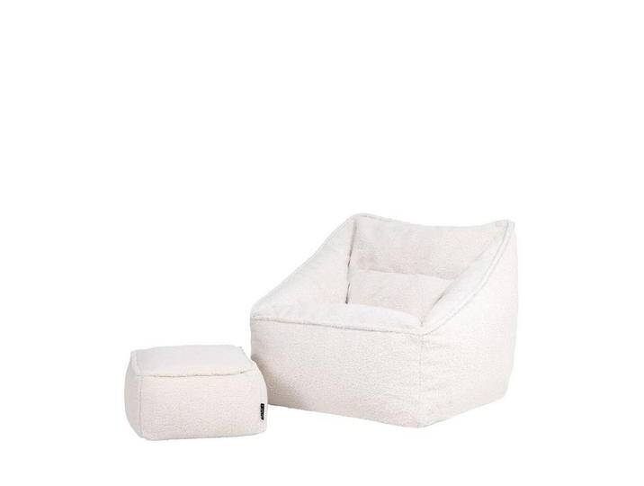 icon Sitzsack Riesen Sitzsack Sessel XXL aus Sherpa Flauschig „Borg\ mit Hocker (Spar-Set, 1 x Sitzsack-Sessel, 1 x Fußhocker), XXL, Made in Germany, für Erwachsene & Kinder von OTTO