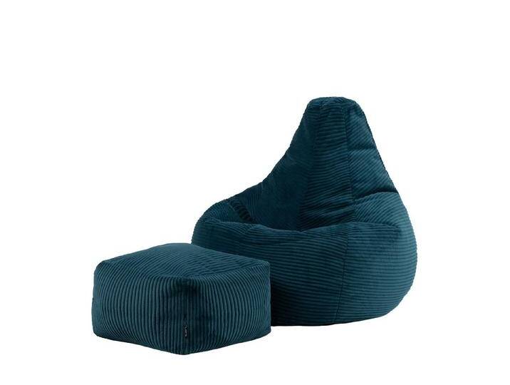 icon Sitzsack Sessel mit Liege aus Cord „Dalton“ mit Hocker (Spar-Set, 1 x Sitzsack, 1 x Fußhocker), Sitzsack XXL Gaming Sitzsack, Made in Germany, für Erwachsene & Kinder von OTTO