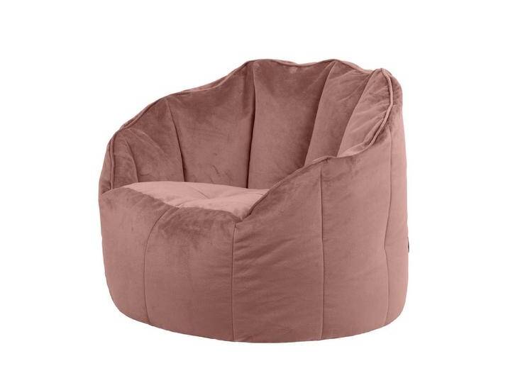 icon Sitzsack Sitzsack Sessel aus Samt „Sirena“, XXL, Made in Germany, für Erwachsene & Kinder, rosa, rosa von OTTO