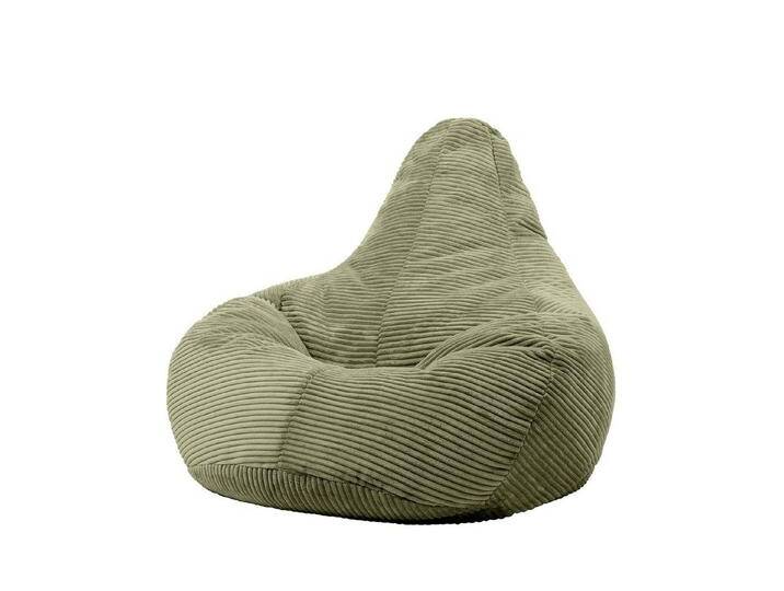 icon Sitzsack Sitzsack Sessel mit Liege aus Cord „Dalton“, XXL Gaming Sitzsack, Made in Germany, für Erwachsene & Kinder, grün, salbeigrün von OTTO