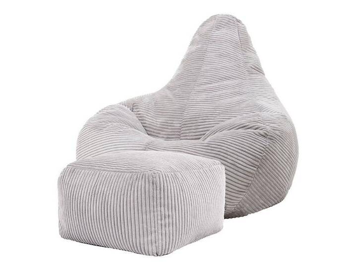 icon Sitzsack Sitzsack Sessel mit Liege aus Cord „Dalton“ mit Hocker (Spar-Set, 1 x Sitzsack, 1 x Fußhocker), XXL Gaming Sitzsack, Made in Germany, für Erwachsene & Kinder von OTTO