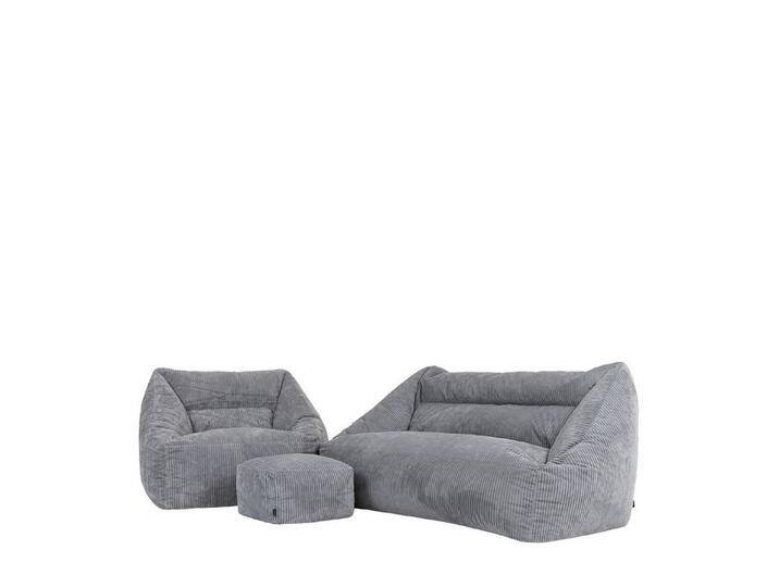icon Sitzsack Sofa und Sessel aus Cord „Cecilia mit Sitzpouf (Spar-Set, 1 x Sofa, 1 x Sessel, 1 x Hocker), Made in Germany, für Erwachsene, Sitzsack XXL von OTTO