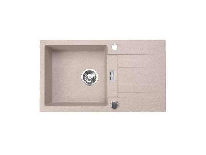 inter Granitspüle Küchenspüle Granit Siphon Einbauspüle Spüle Granit 76x44 cm, Komplett-Set, (Komplett-set, Granit Spülbecken), Vorgebohrt für eine Armatur,Inkl. Siphon von OTTO