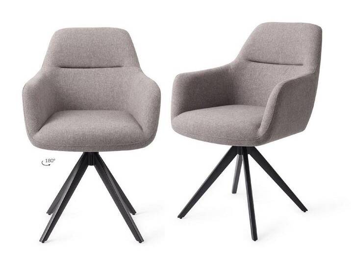 jesperhome Esszimmerstuhl 2er Set Esszimmerstuhl Drehstuhl Kinko , grau von OTTO