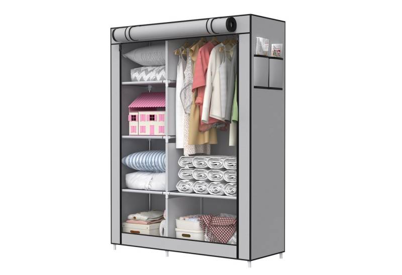 loefme Stoffschrank Kleiderschrank, mit Kleiderstange 105 x 45 x 170 cm von OTTO