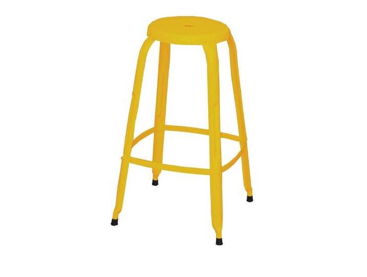 loft24 Barhocker Iralene (2er-Set, 2 St), Metallhocker, Hocker, Metallstuhl, Stuhl, Retro, gelb, gelb von OTTO