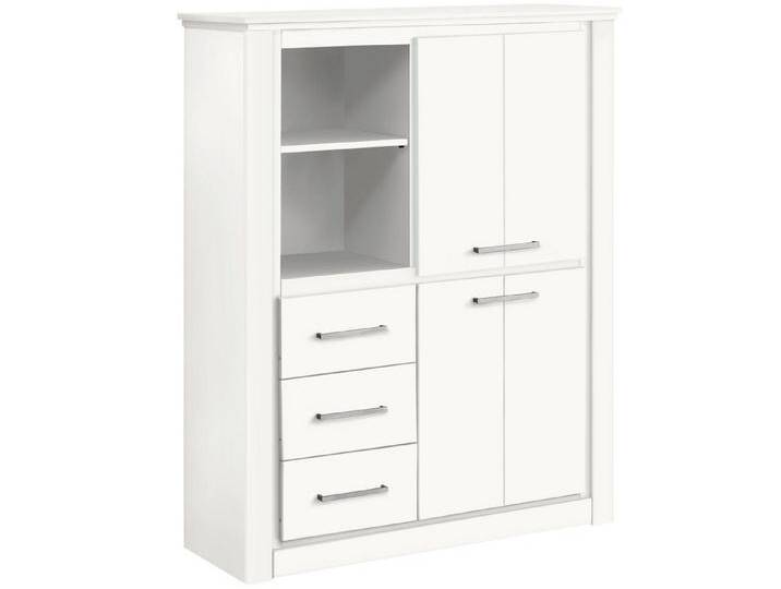 loft24 Highboard Celina, Mehrzweckschrank aus Kiefer Massivholz im Landhausstil, weiß von OTTO