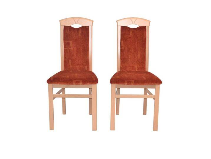 moebel-direkt-online Esszimmerstuhl Massivholzstuhl 2er-Set (Spar-Set), 2er-Set, rot, Buche/rot von OTTO