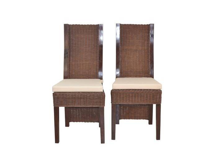 moebel-direkt-online Rattanstuhl Luis 2Rattanstühle inklusive Sitzkissen (Spar-Set, 2 St), 2er-Set (2 Stück), braun, braun von OTTO