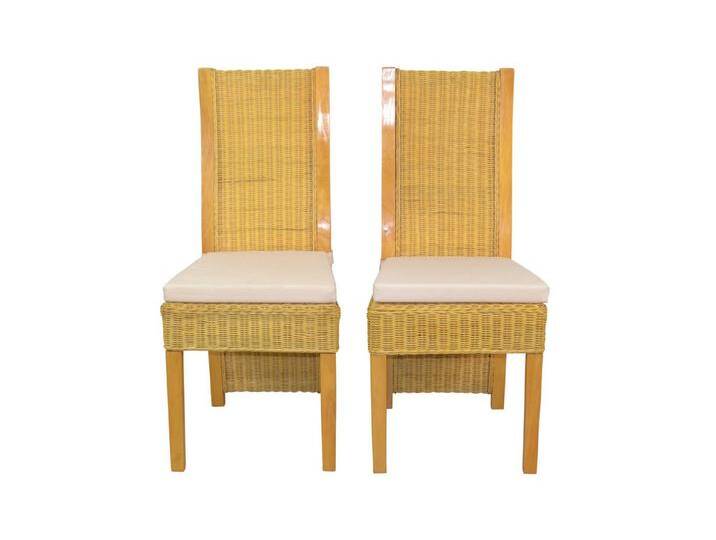 moebel-direkt-online Rattanstuhl Luis 2Rattanstühle inklusive Sitzkissen (Spar-Set, 2 St), 2er-Set (2 Stück), beige, beige von OTTO