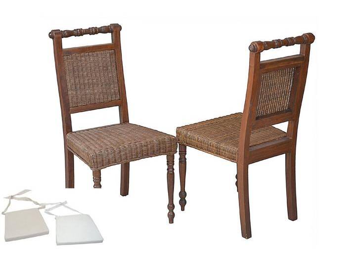 moebel-direkt-online Rattanstuhl Tine (2 St), 2er-Set (2 Stück), braun, braun von OTTO