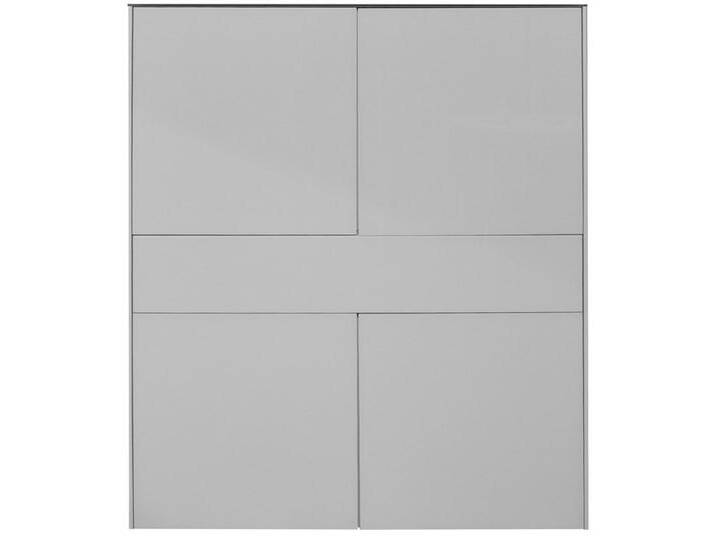 möbel-direkt.de Highboard Highbord Imola, grau, kreidegrau matt lack / glas kreidegrau glanz von OTTO