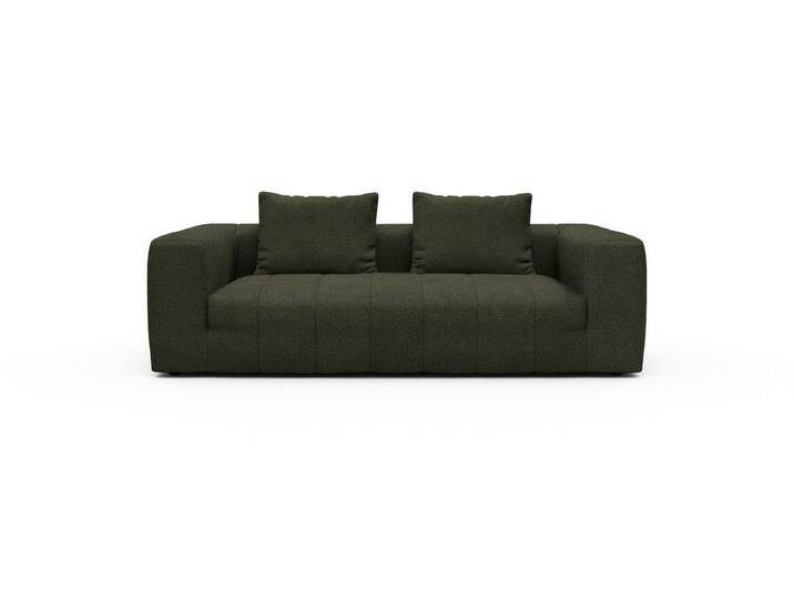 moebelfaktor Sofa Hugo 3-Sitzer, Modular, ohne sichtbare Füße, durchgehende Steppung, grün, 535-Forest-Green von OTTO
