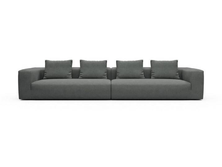 moebelfaktor Sofa Modular XXL Fred 5-Sitzer, Modular, tief, komfortabel, breite Armlehnen, grau, 440-Steel-Grey von OTTO