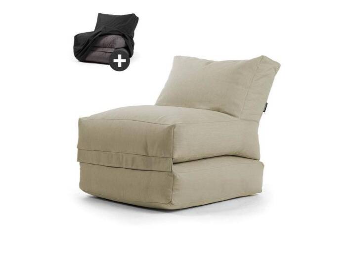 mokebo Sitzsack Der Summerdream (mit Schutzhülle), Bean Bag Outdoor für Kinder & Erwachsene, Gartenliege in Sand, beige, Natur von OTTO