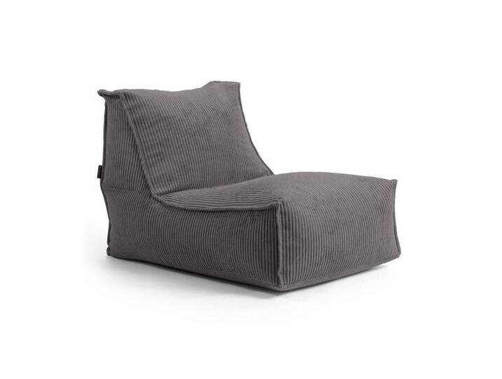 mokebo Sitzsack Der Sundowner (aus weichen Cord in Anthrazit), Indoor Bean Bag & Relaxliege für Kinder & Erwachsene in Anthrazit, grau, Anthrazit von OTTO