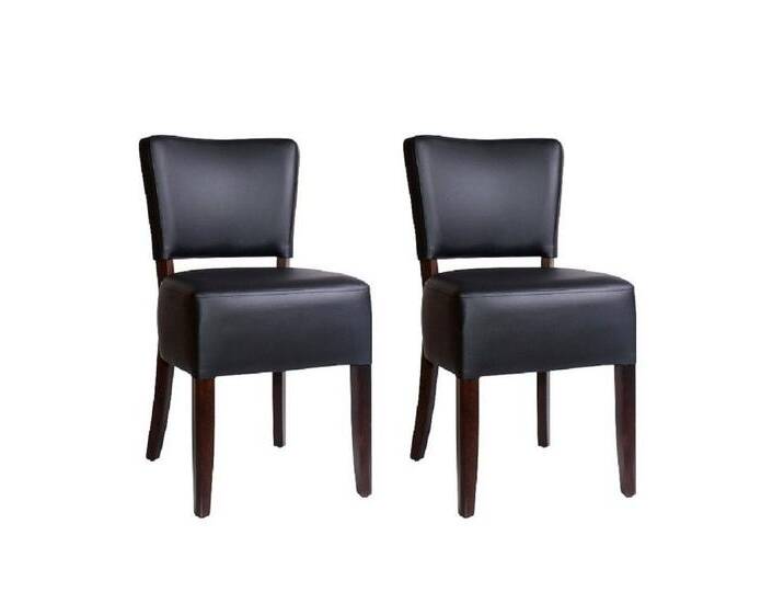 pemora Polsterstuhl Restaurant Stuhl Küchenstuhl Esszimmerstuhl 2-er Set HERA schwarz, schwarz, schwarz von OTTO