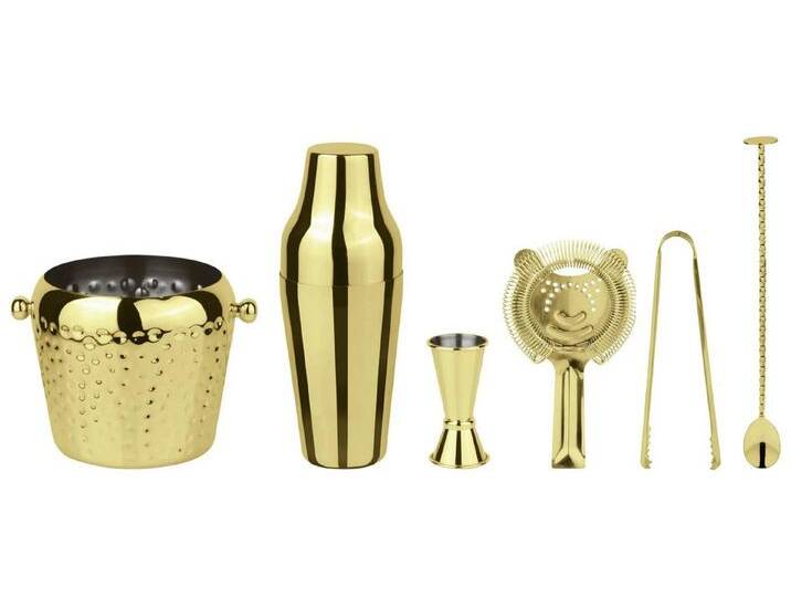 sambonet Teller Paderno Cocktail Set Ice Gold 6-teilig von OTTO