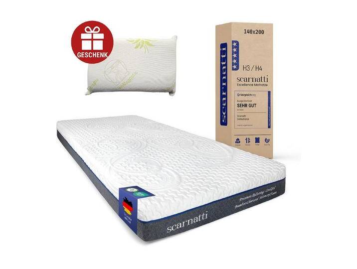 scarnatti Kaltschaummatratze Matratze 18 cm hoch, Kaltschaummatratze Memory Schaum Bett, 7-Zonen, 18 cm hoch, (Spar-Set), Gelmatratze mit H3/H4 von OTTO