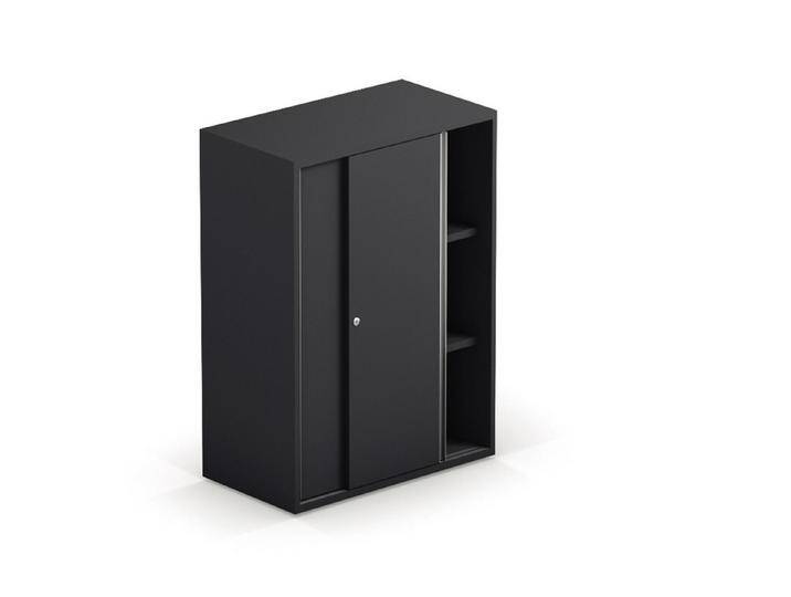 sedus Aktenschrank Schiebetürenschrank Sedus grand slam 3OH graphitschwarz, schwarz von OTTO