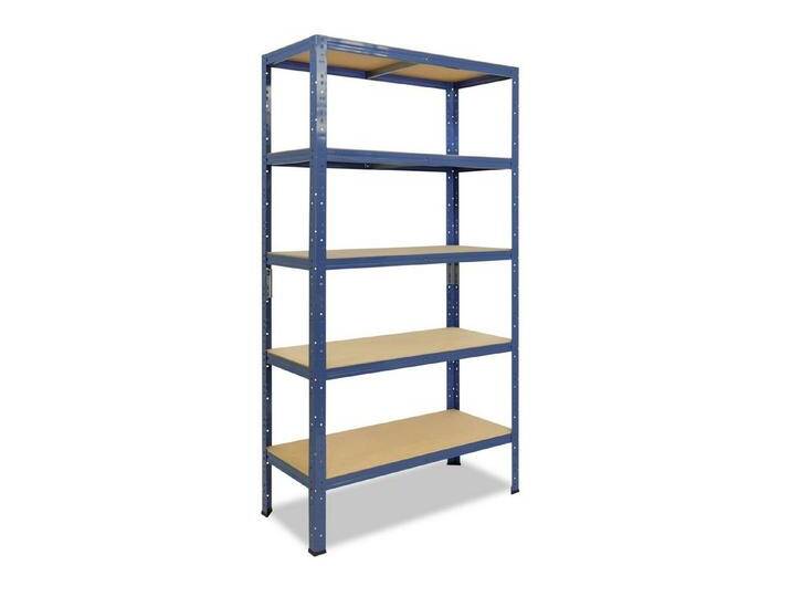shelfplaza Schwerlastregal HOME, 230x75x30cm blau, 5 Böden, Kellerregal, Garagenregal, Steckregal, blau von OTTO