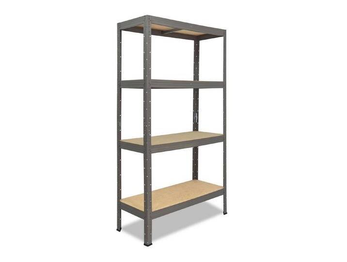 shelfplaza Schwerlastregal PROFI, 180x80x60cm grau, 4 Böden, Werkstattregal oder Lagerregal, grau von OTTO