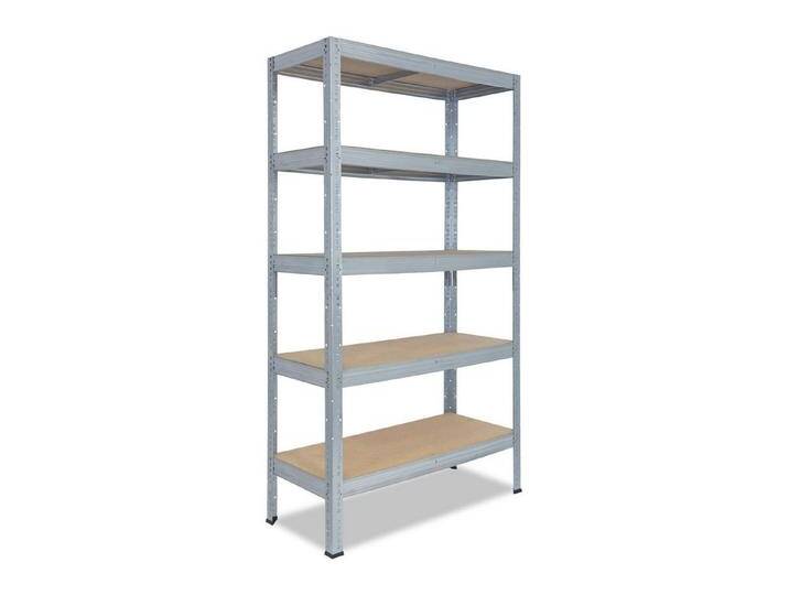 shelfplaza Schwerlastregal PROFI, 200x80x50cm verzinkt, 5 Böden, Werkstattregal oder Lagerregal, silberfarben von OTTO