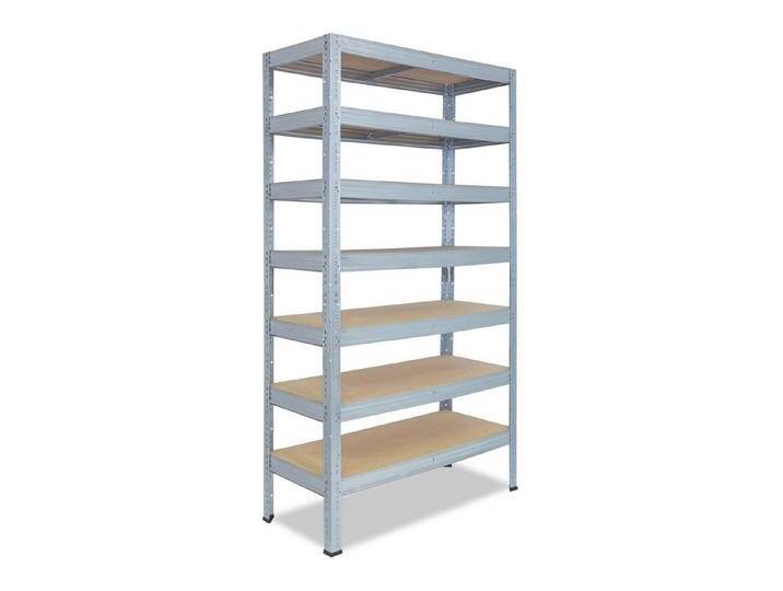 shelfplaza Schwerlastregal PROFI, 200x90x30cm verzinkt, 7 Böden, Werkstattregal oder Lagerregal, silberfarben von OTTO