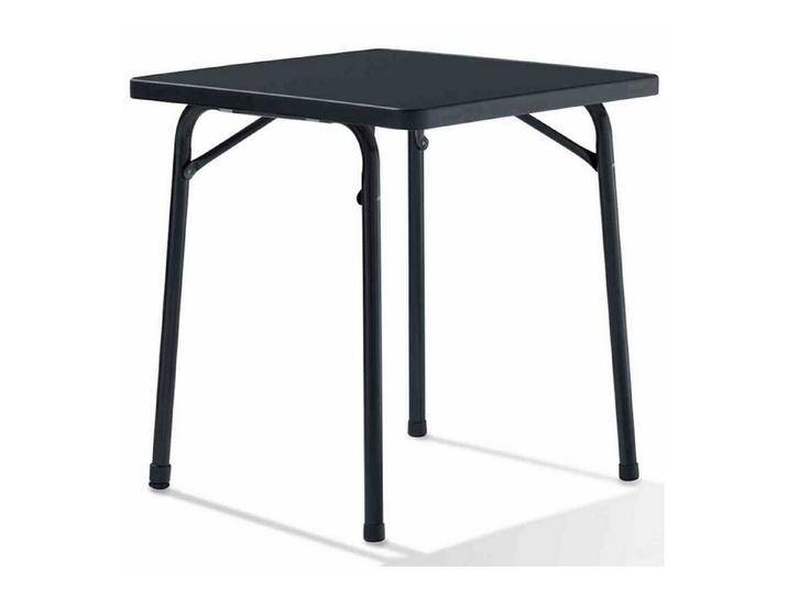 sieger Gartentisch Klapptisch, 70x70 cm, eisengrau, U-Bügel Gestell Stahlrohrgestell, grau von OTTO