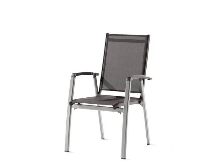 sieger Stapelstuhl Salerno, in Grau, Kunstfasergewebe - 68x98x59cm (BxHxT), grau von OTTO