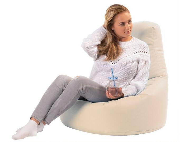 sunnypillow Sitzsack Gaming Sitzsack XXL mit Styropor Füllung für Kinder & Erwachsene, goldfarben, Cremefarben von OTTO