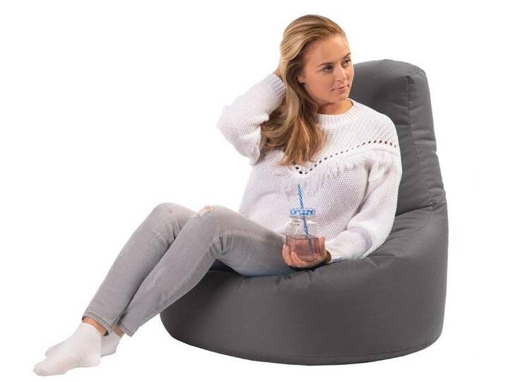 sunnypillow Sitzsack Gaming Sitzsack XXL mit Styropor Füllung für Kinder & Erwachsene, grau, Anthrazit von OTTO